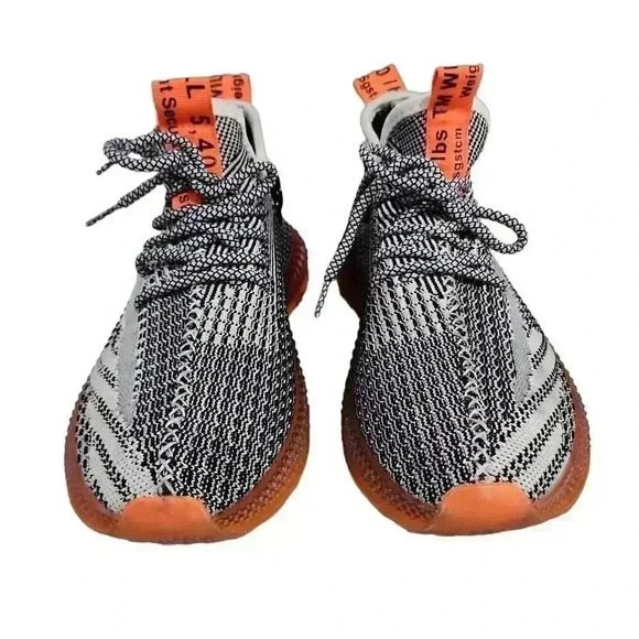 Unisex Running Athletic Shoes Sneakers Lace Up Sport Black White Size 42 - Picture 3 of 9